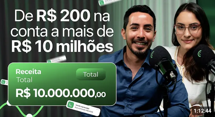Jéssica Couto em podcast: de R$200 na conta a mais de R$10 milhões